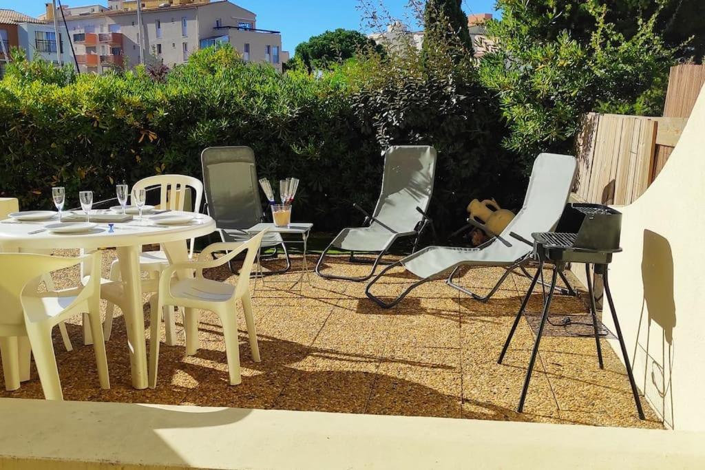 Confortable Appartement Grande Terrasse Piscine Parking Clim アグド エクステリア 写真